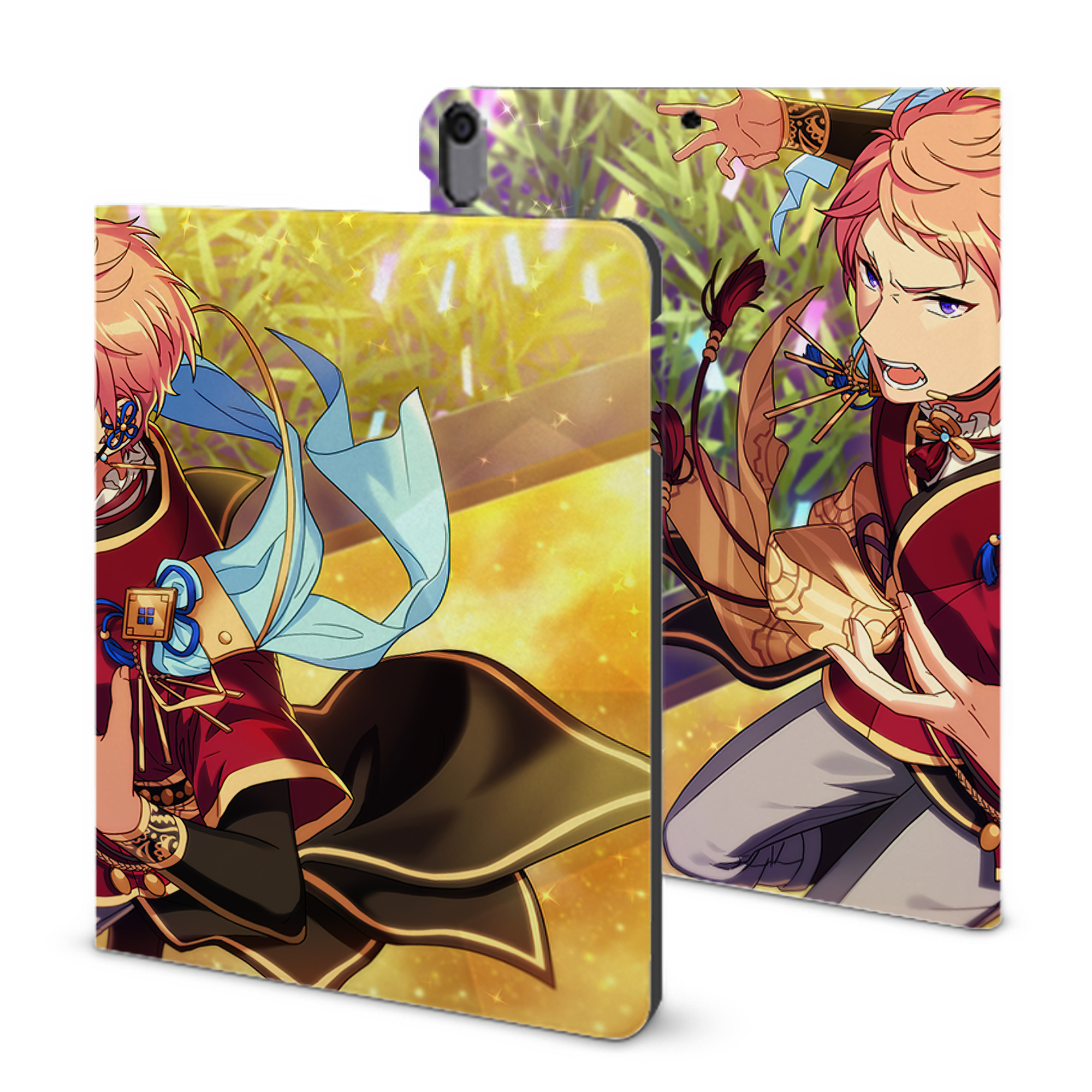 （画像用） あんさんぶるスターズ! Ensemble Stars IPad ケース ブック型 PUレザー TPU 耐衝撃 軽量 薄型 ペン収納なし 全面保護 IPad 各モデル対応